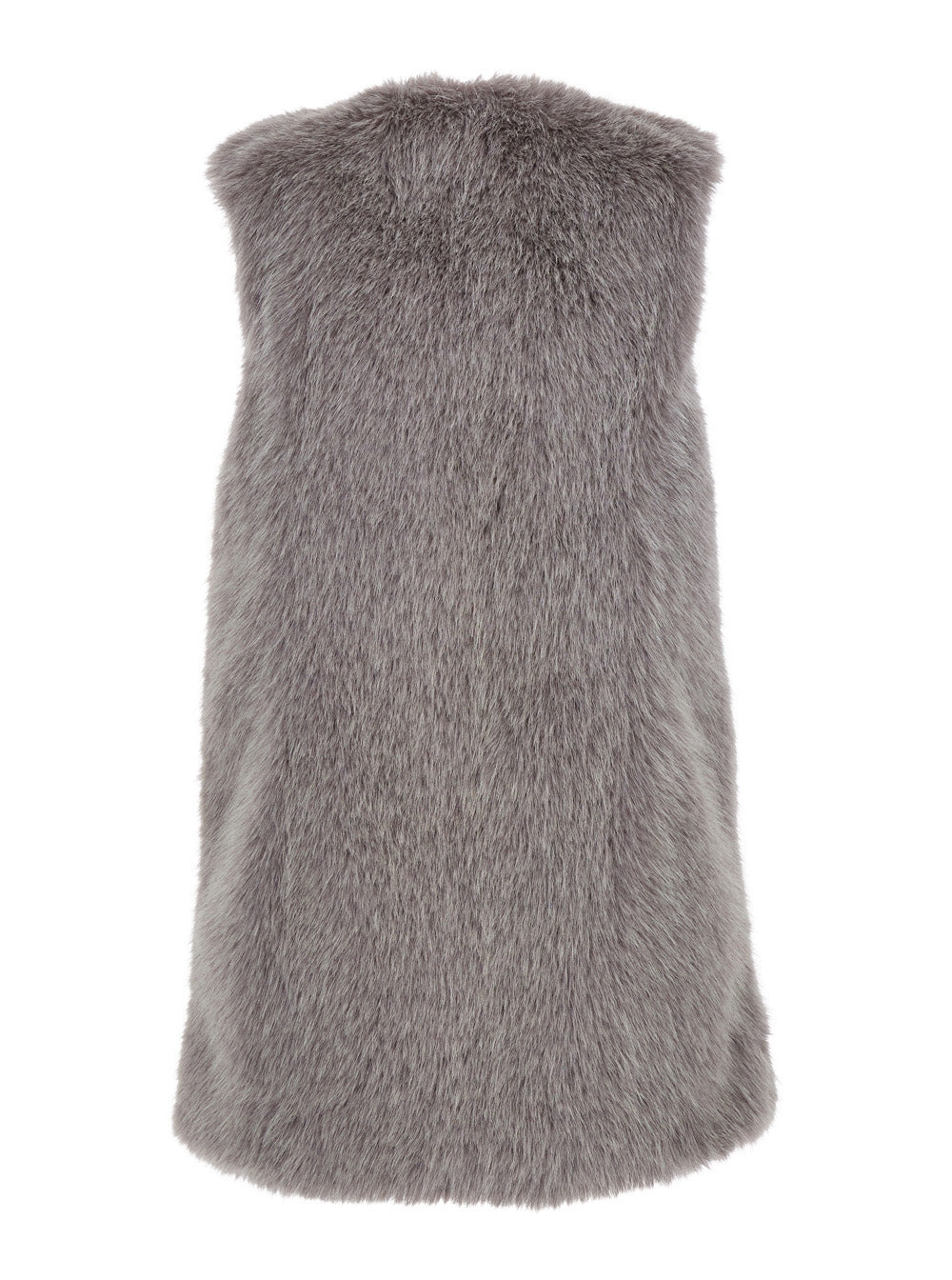 Herno Women Grey Sleeveless Vest With Concealed Closure On The Front In Ecofur Woman - 2