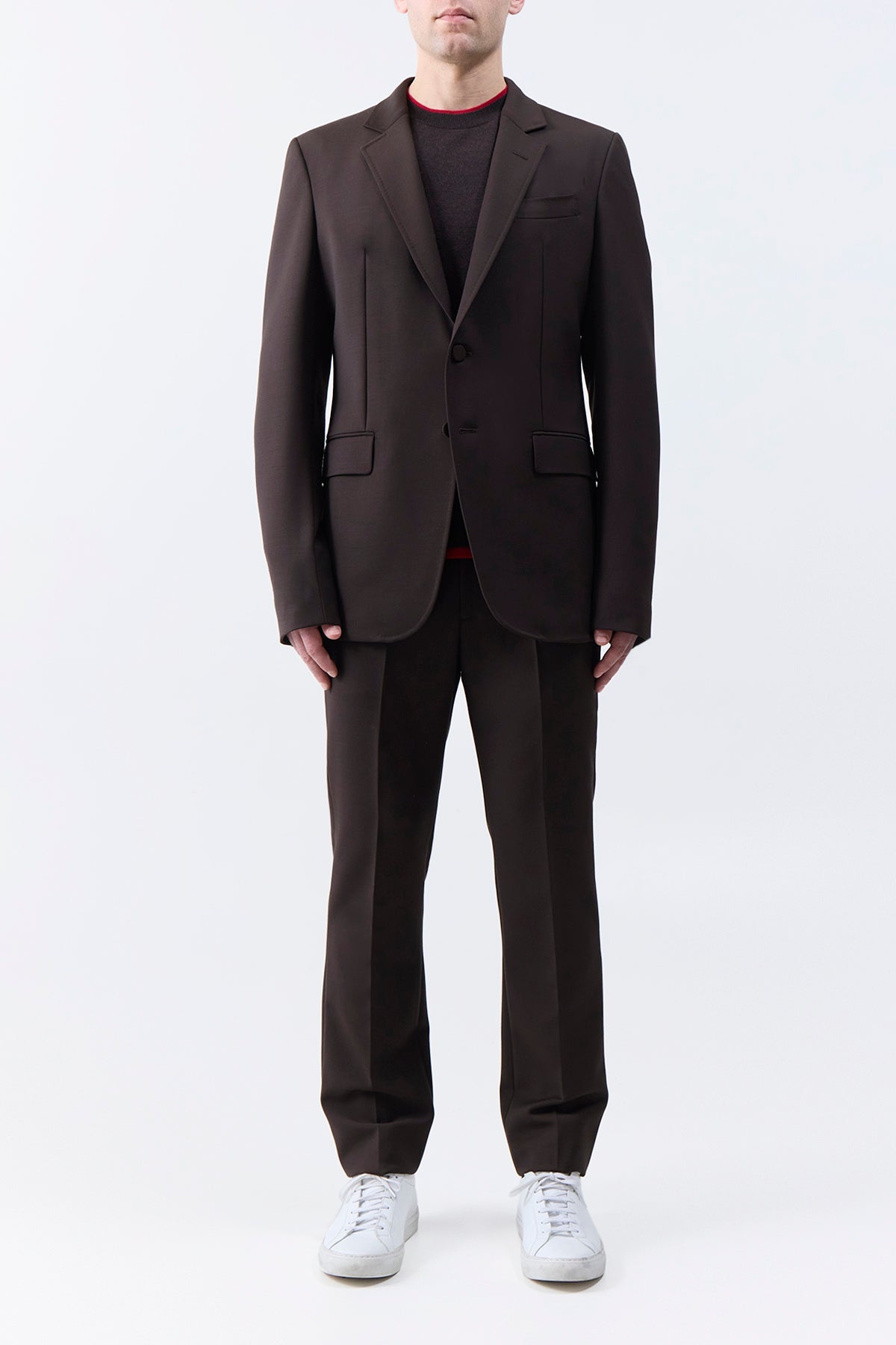 Sebastian Pant in Chocolate Sportswear Wool - 3