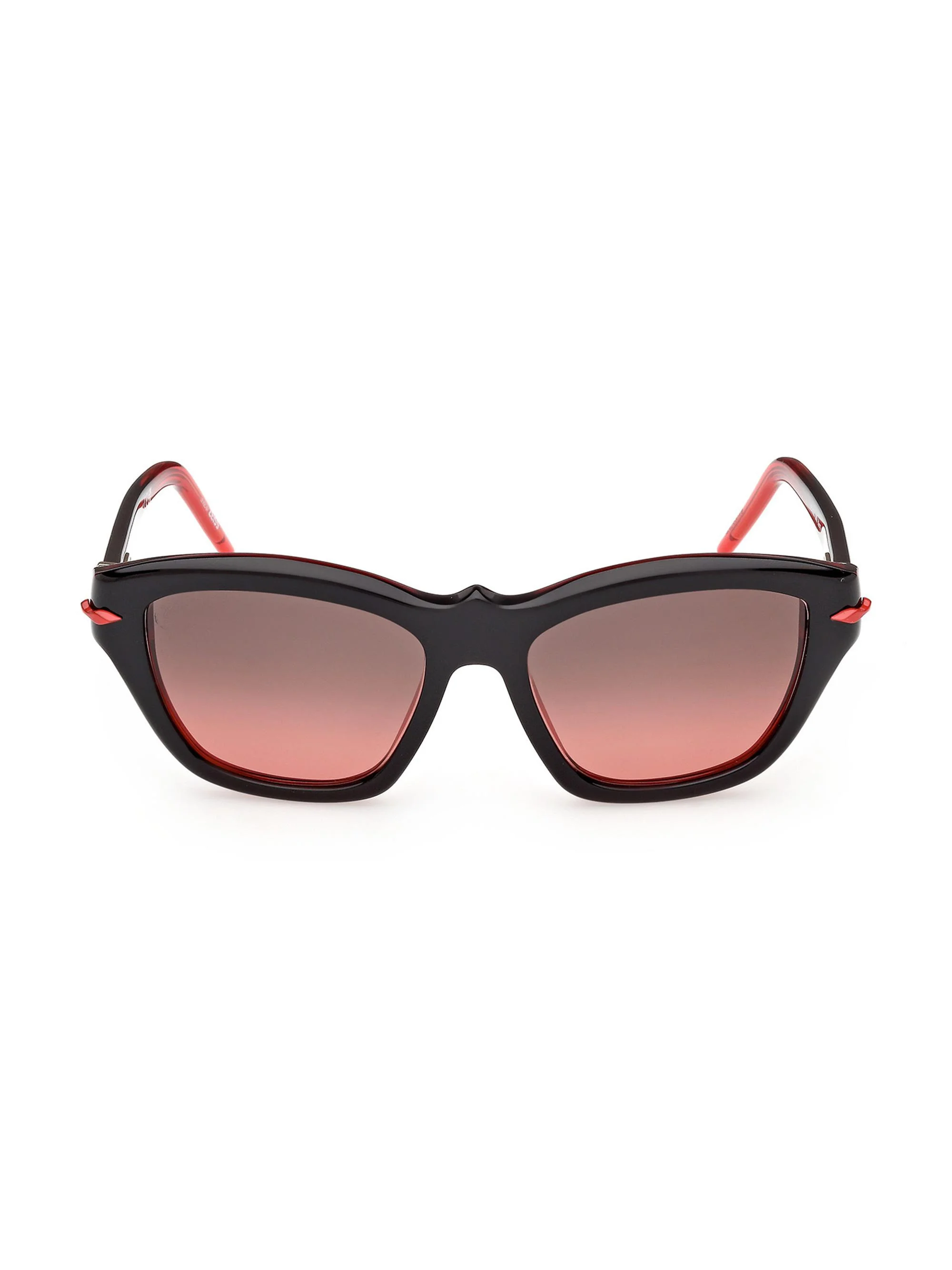 Women's Kate 53MM Rectangular Sunglasses - Black Silver - 1