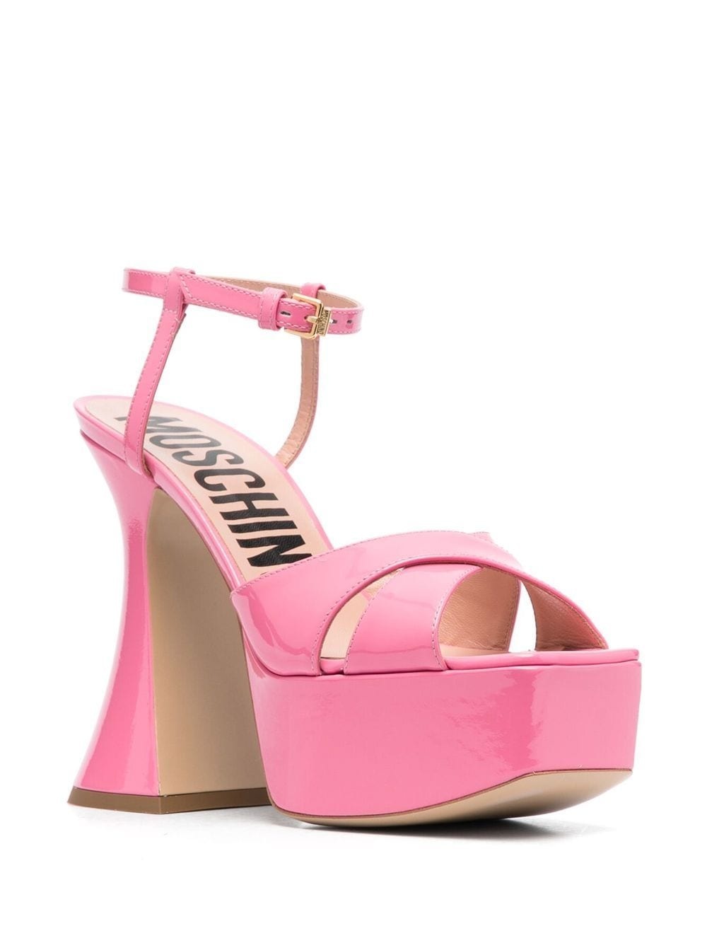patent leather platform sandals - 2