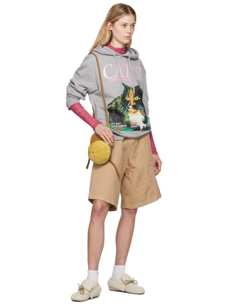 JW Anderson Tan Twisted Workwear Shorts outlook
