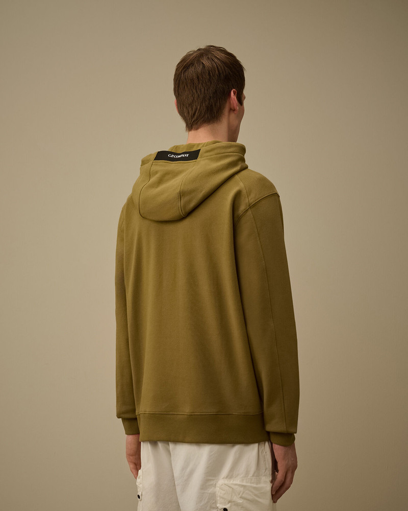 Diagonal Raised Fleece Hooded Lens Sweatshirt 4
