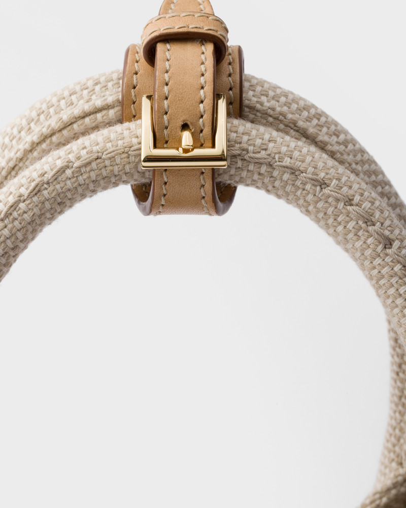 Prada Jardinière small cotton canvas bag 6