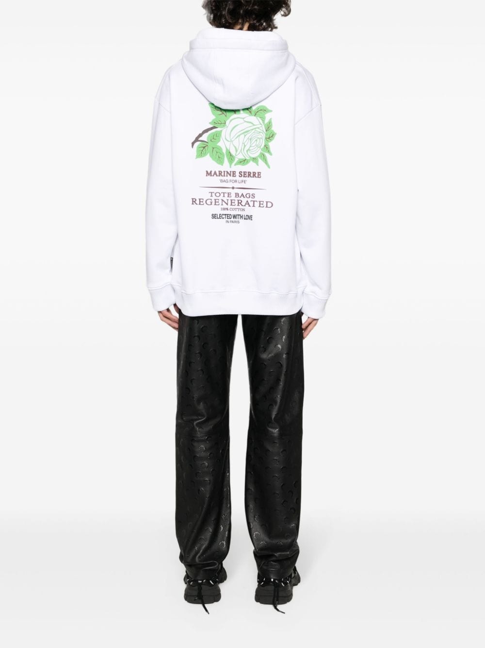 Regenerated Tote Bag cotton hoodie - 2