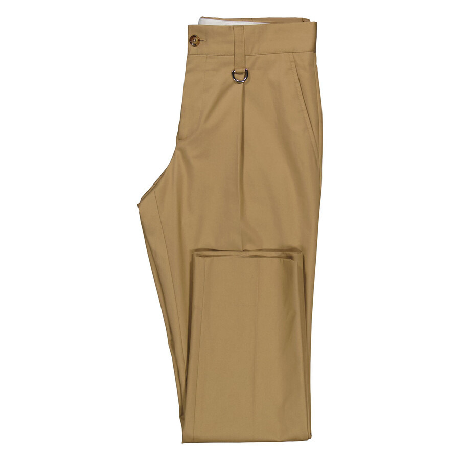 Burberry Men's Toasted Walnut Dover Cotton Gabardine Trousers - 7