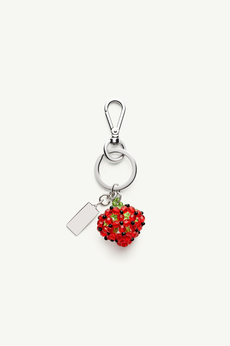 MM6 Maison Margiela Strawberry Beaded Numeric Keyring outlook