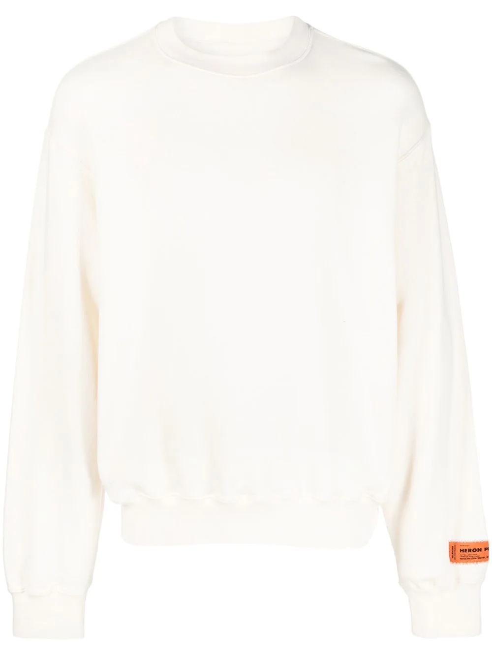 logo-patch crew-neck sweatshirt - 1