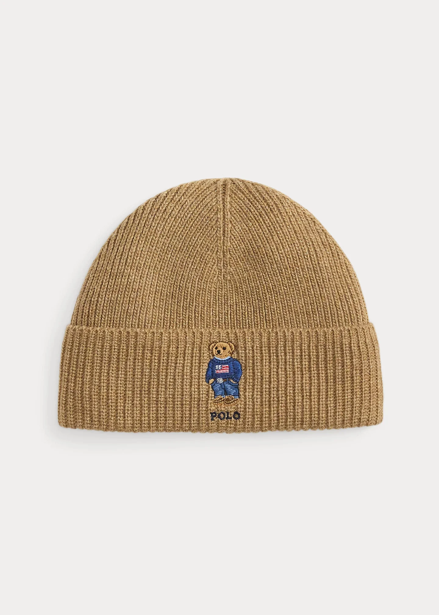 Polo Bear Rib-Knit Beanie - 1