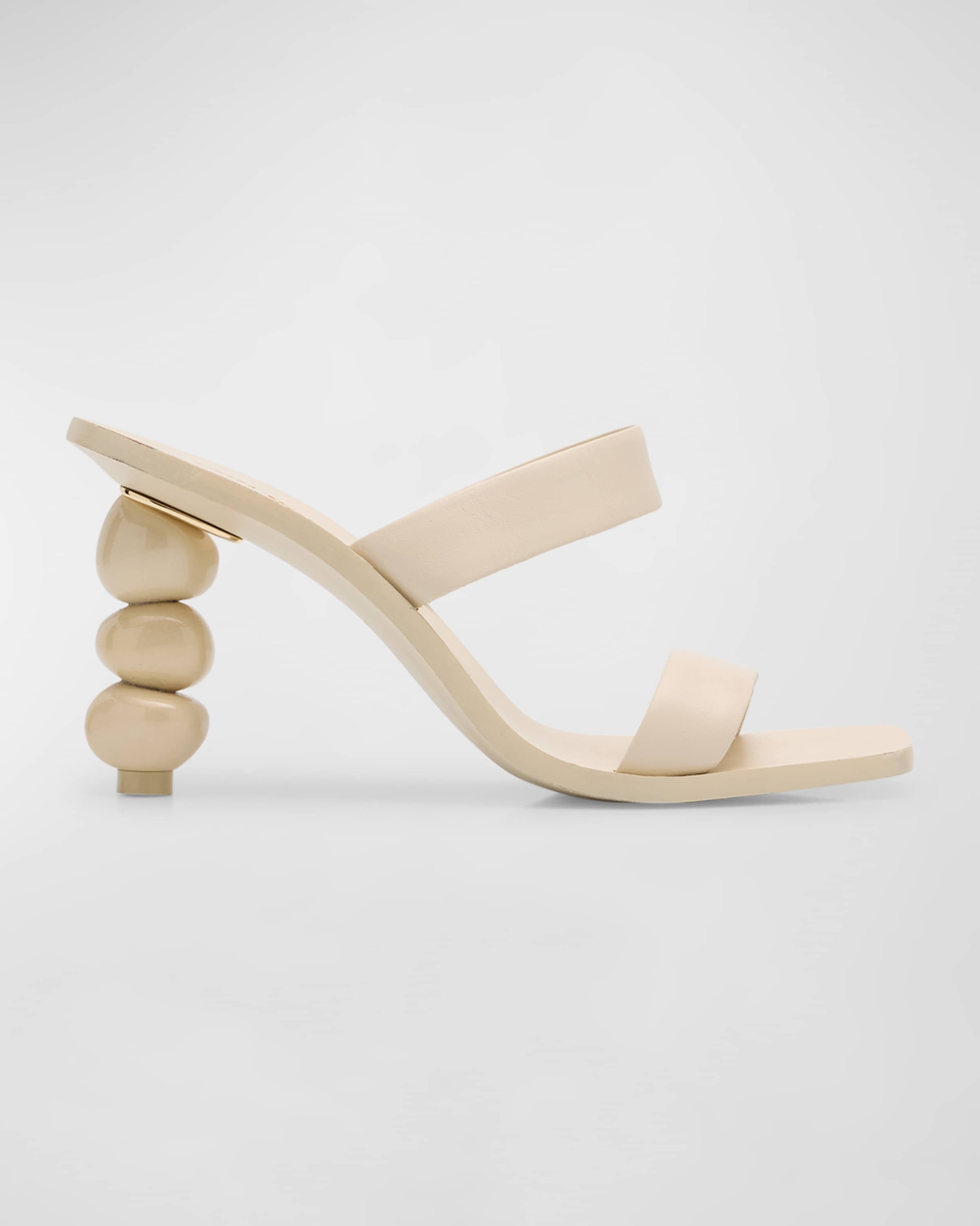 Meta Calfskin Dual-Band Slide Sandals - 1