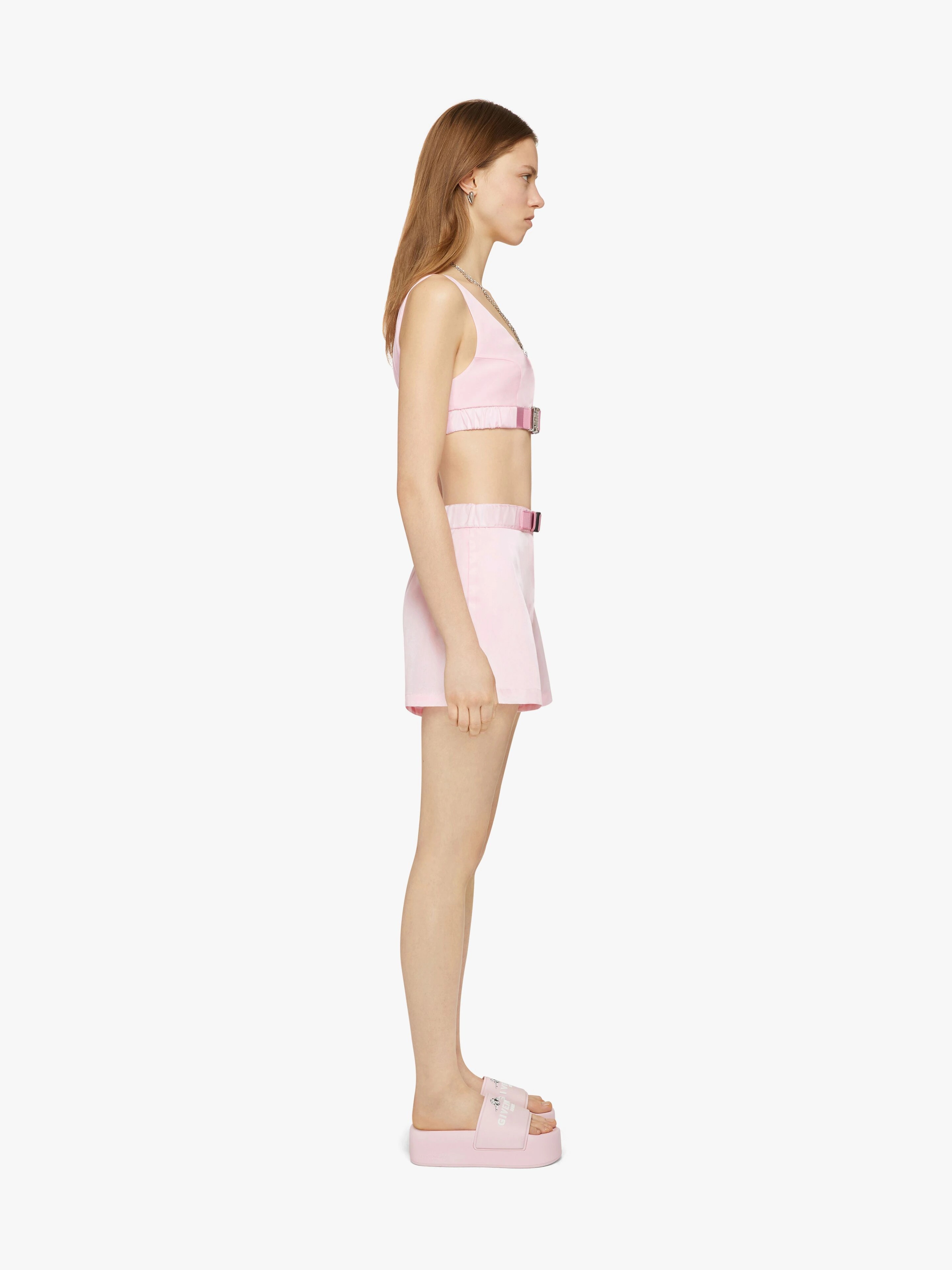 CROP TOP IN NYLON WITH 4G BUCKLE - 3
