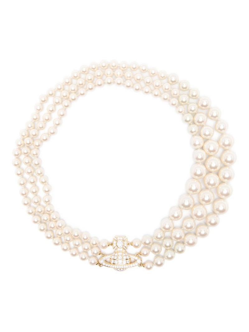 pearl-embellished necklace 1