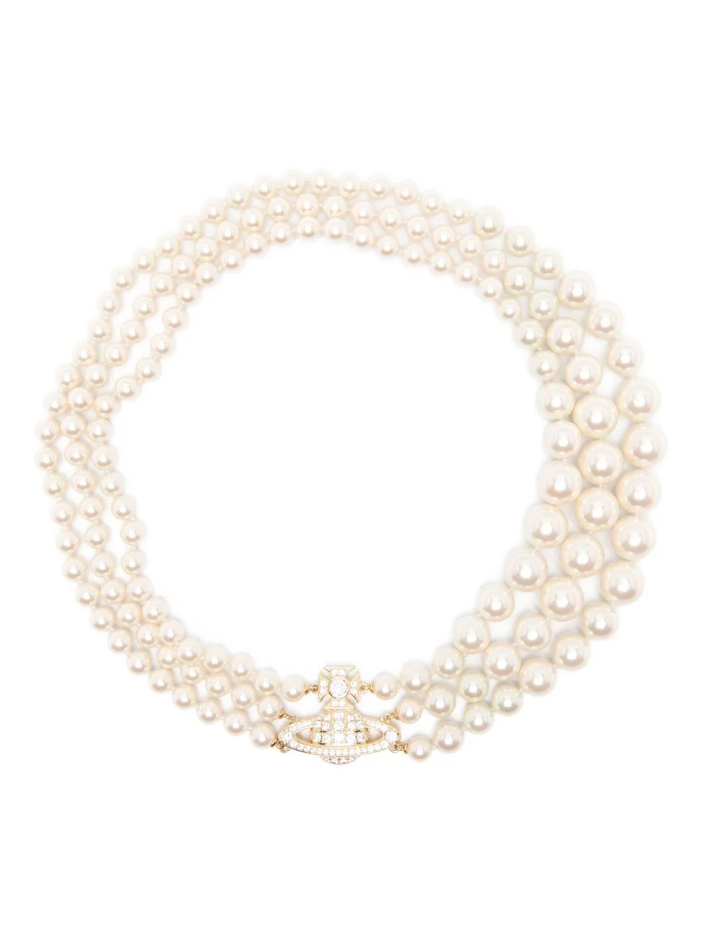 pearl-embellished necklace - 1