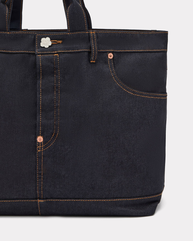 'KENZO Five pockets' tote bag in denim-like twill 3