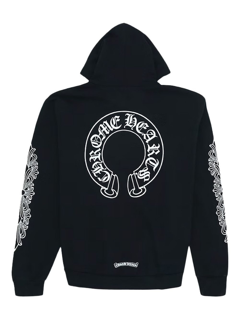 Chrome Hearts Hearts Horse Shoe Floral long-sleeve hoodie outlook