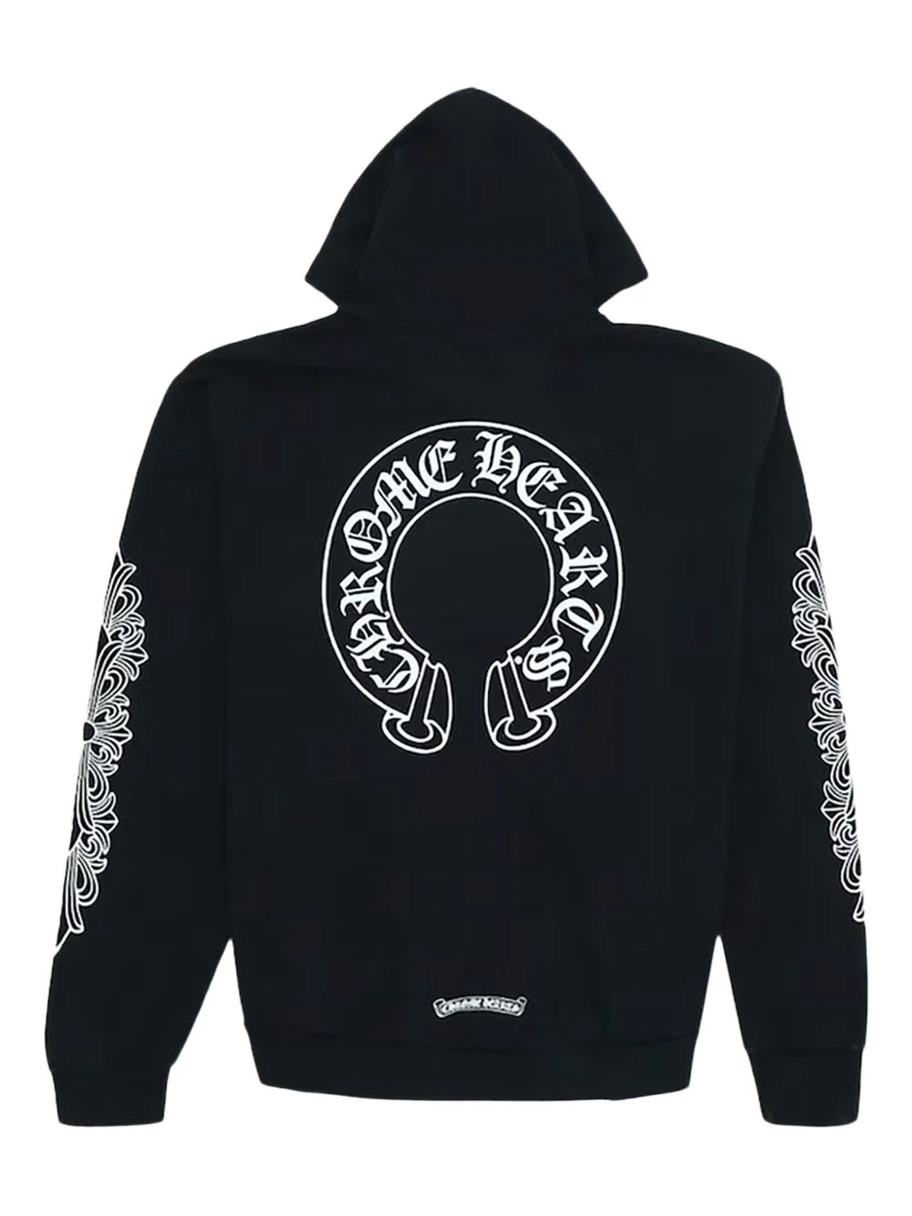 Chrome Hearts Hearts Horse Shoe Floral long-sleeve hoodie | REVERSIBLE