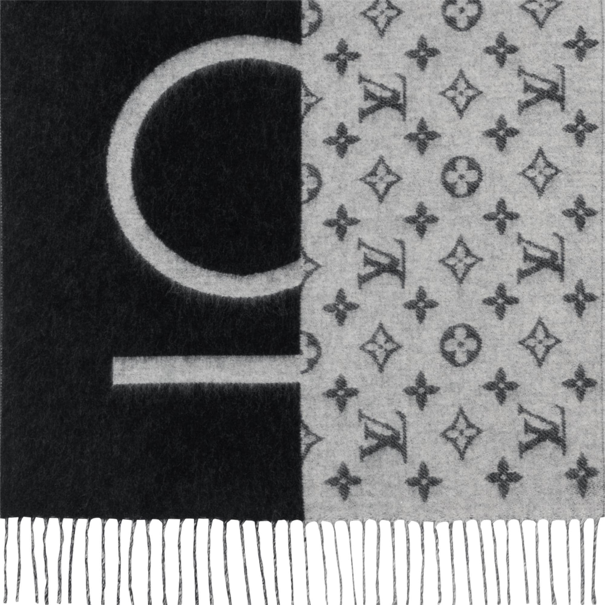 Monogram Split Scarf 3