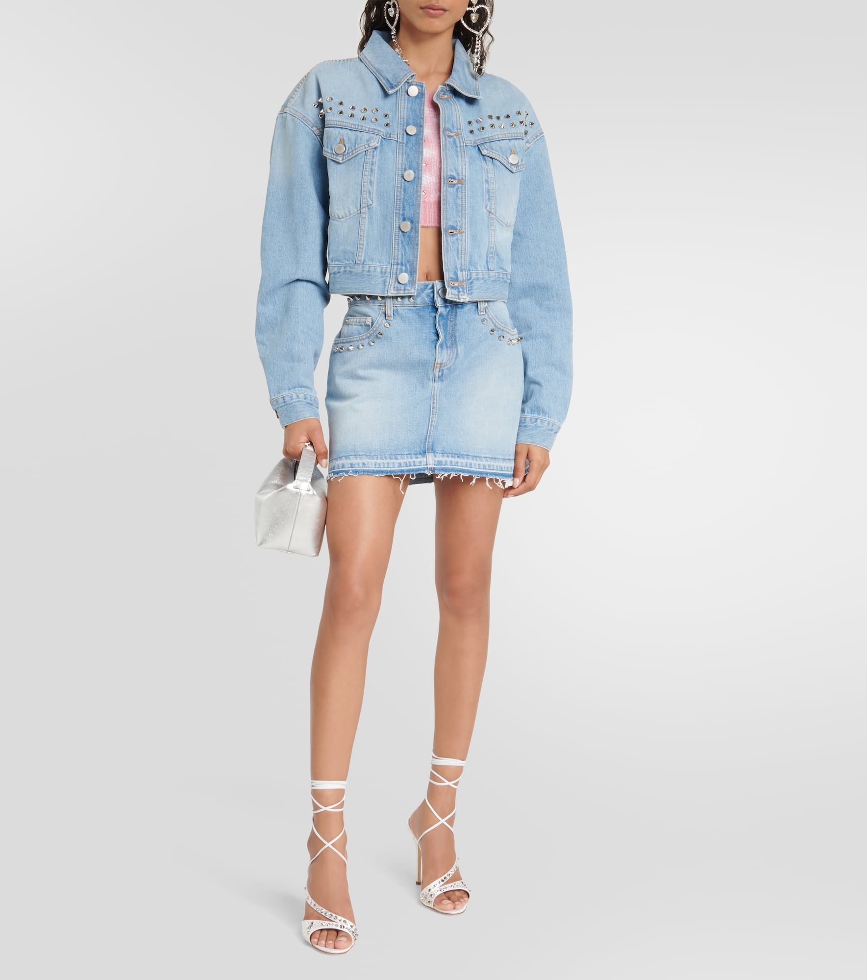 Embellished denim jacket - 2