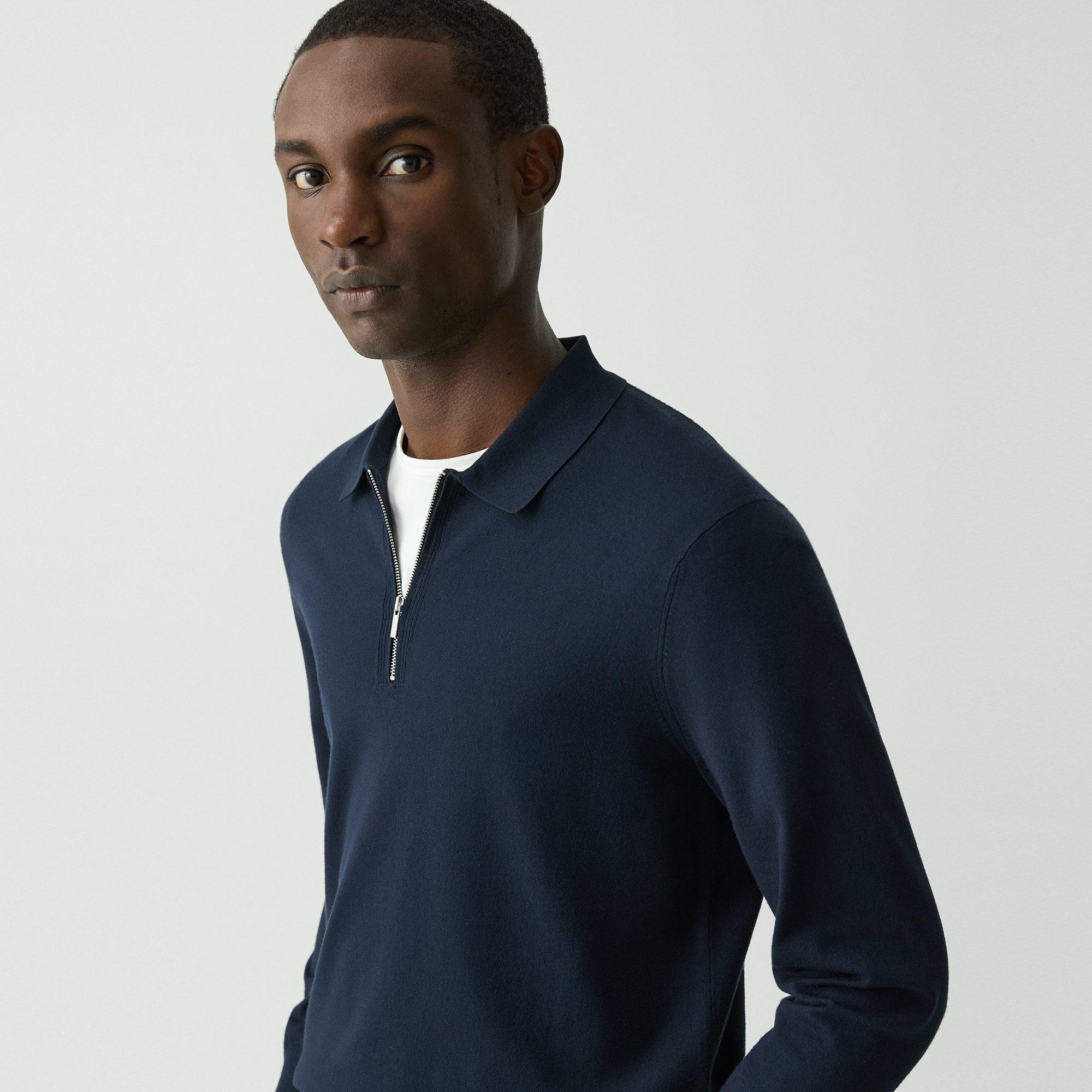 Quarter-Zip Polo Sweater in Light Bilen - 5