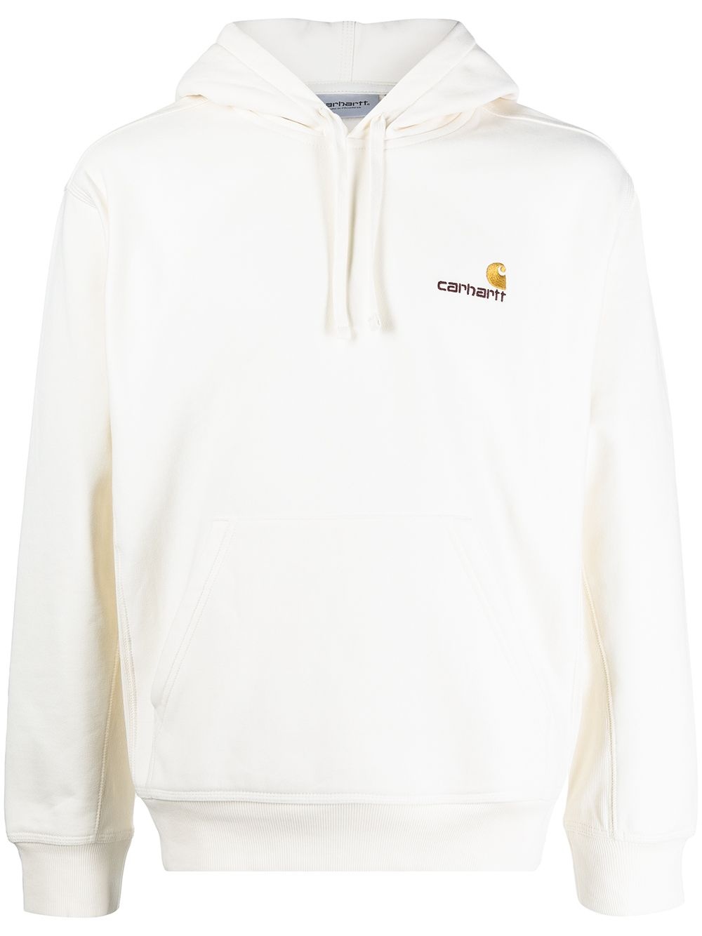 embroidered logo hoodie - 1