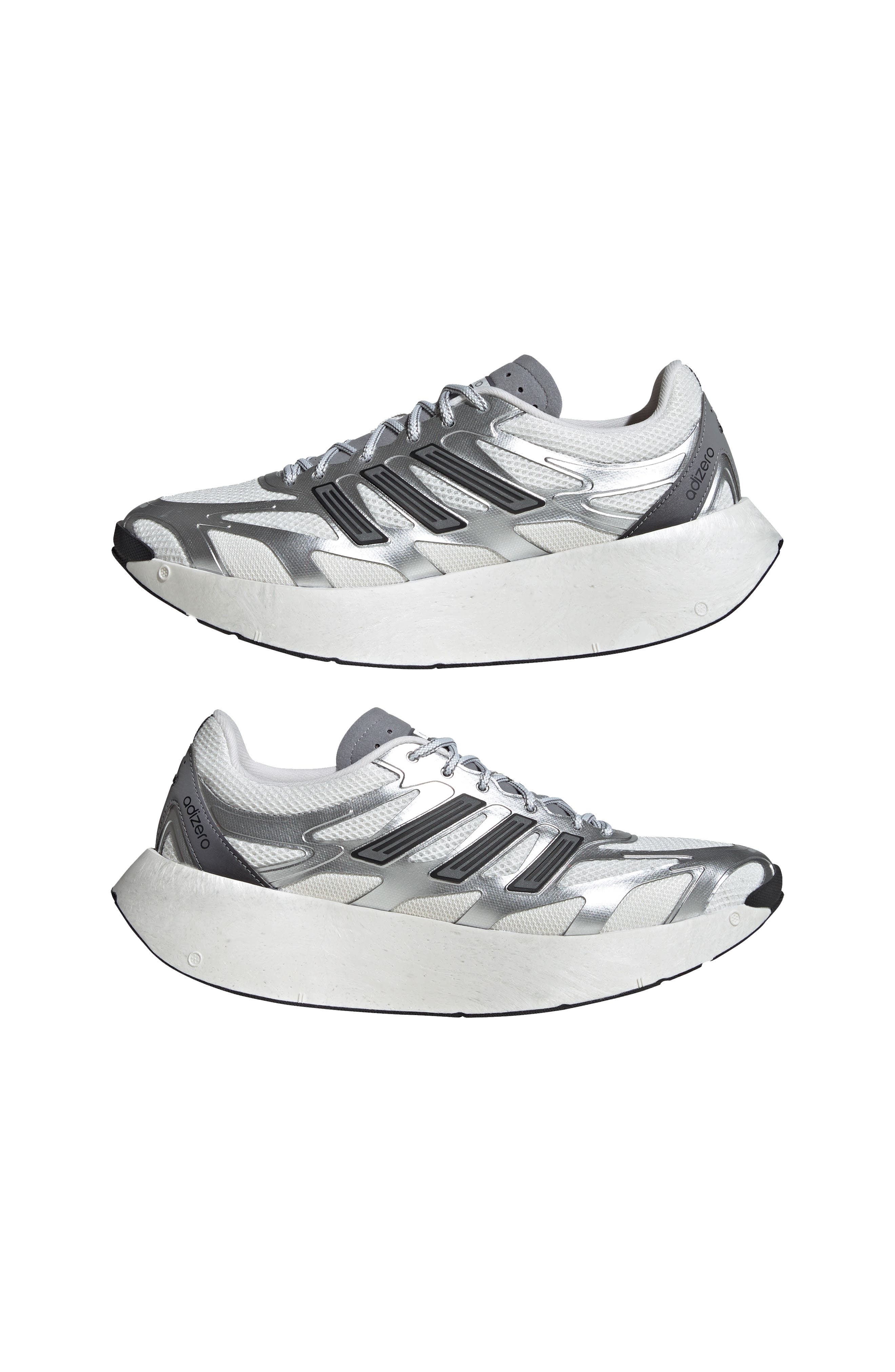 adidas Gender Inclusive Adizero Aruku Sneaker in Silver/Crystal White/Grey at Nordstrom - 8