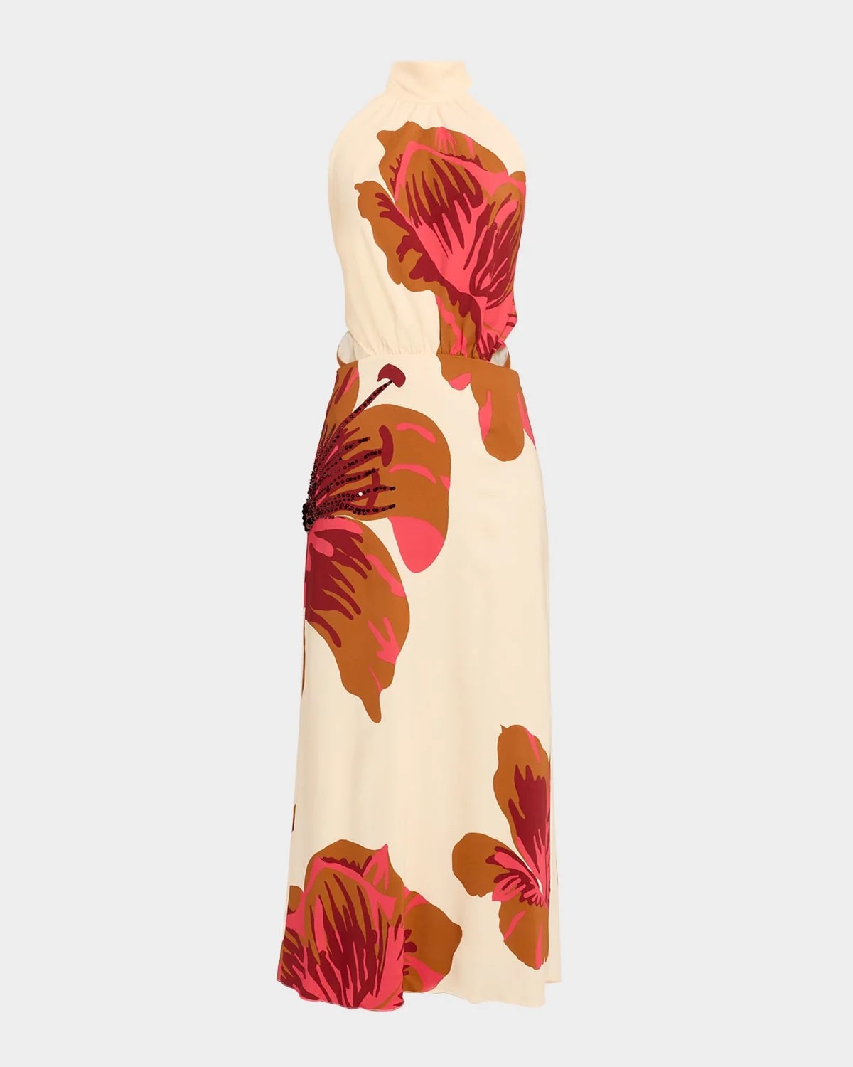 Best Of Times Floral Halter Maxi Dress - 1
