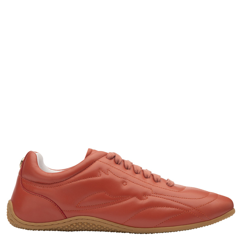 On-The-Go Sneakers Coral - Leather 1