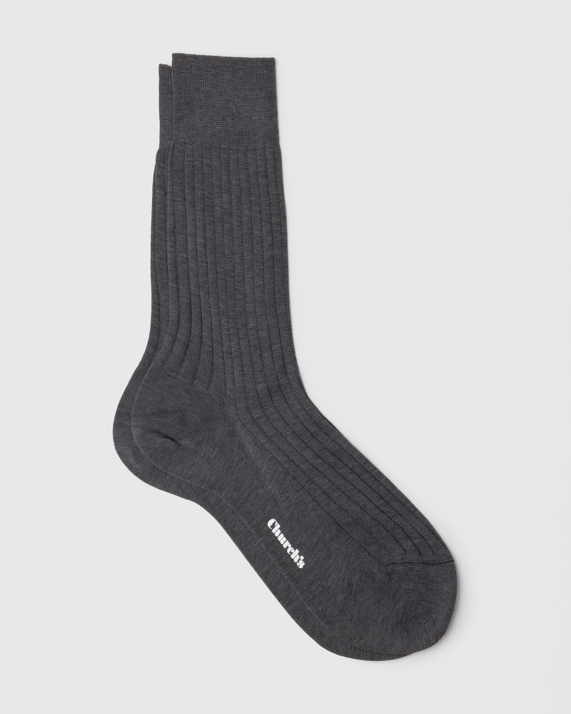 Ribbed cotton socks 1