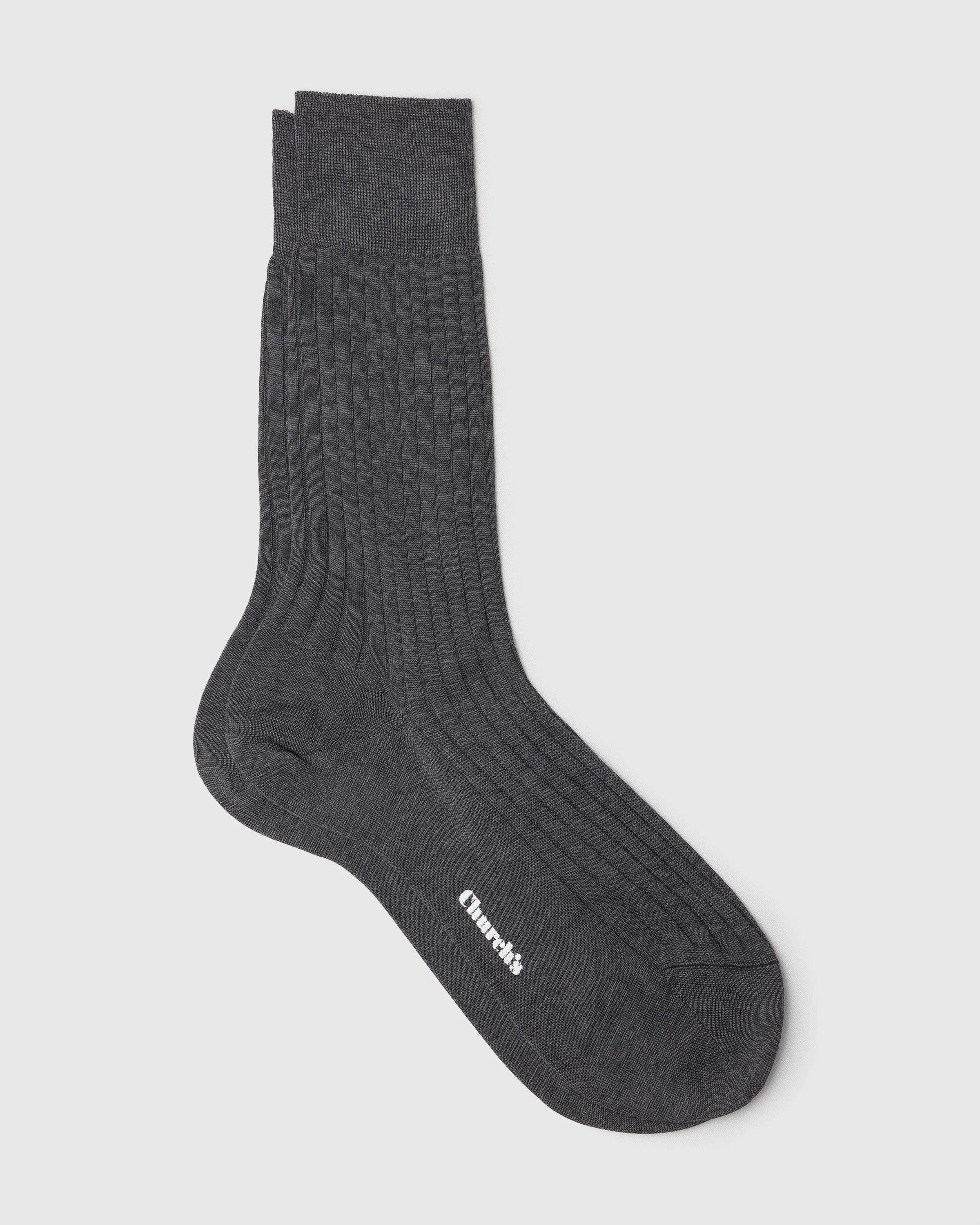 Ribbed cotton socks - 1