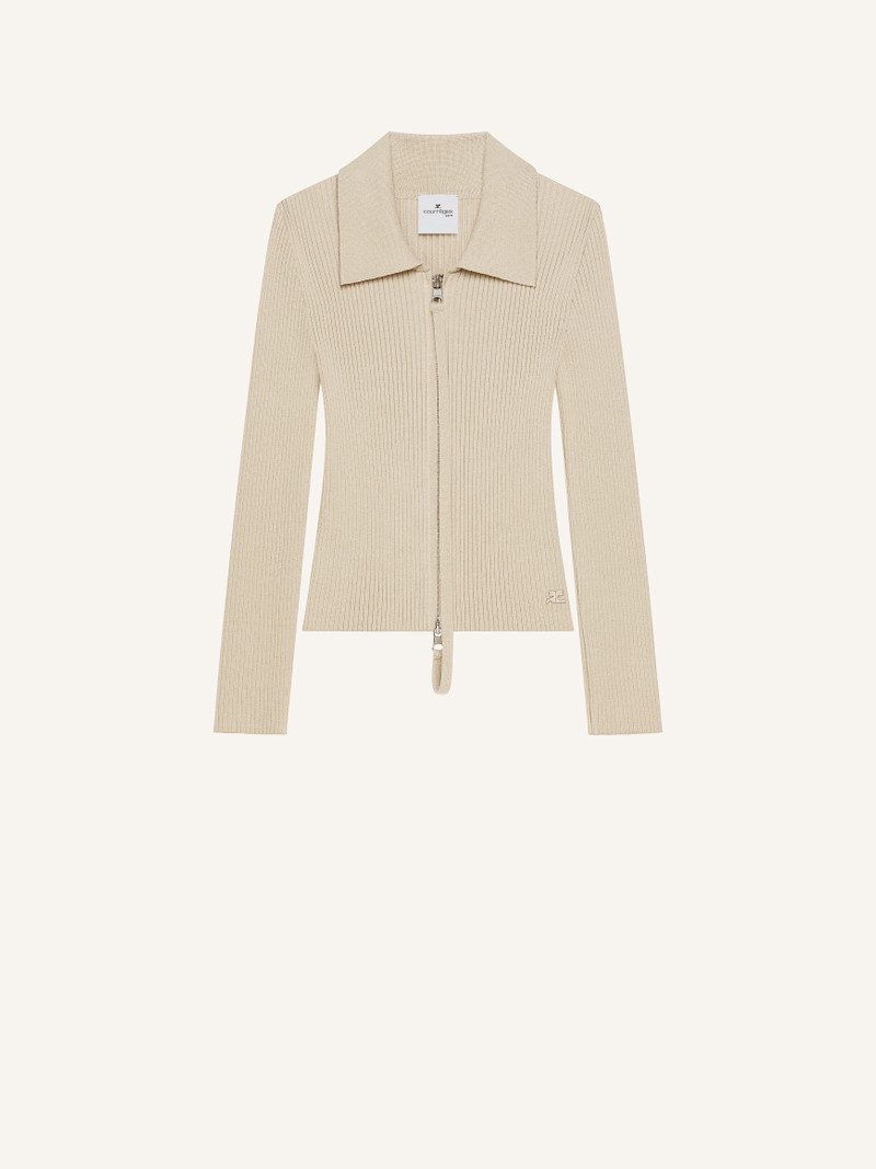 KNITTED ZIPPED 카디건 1