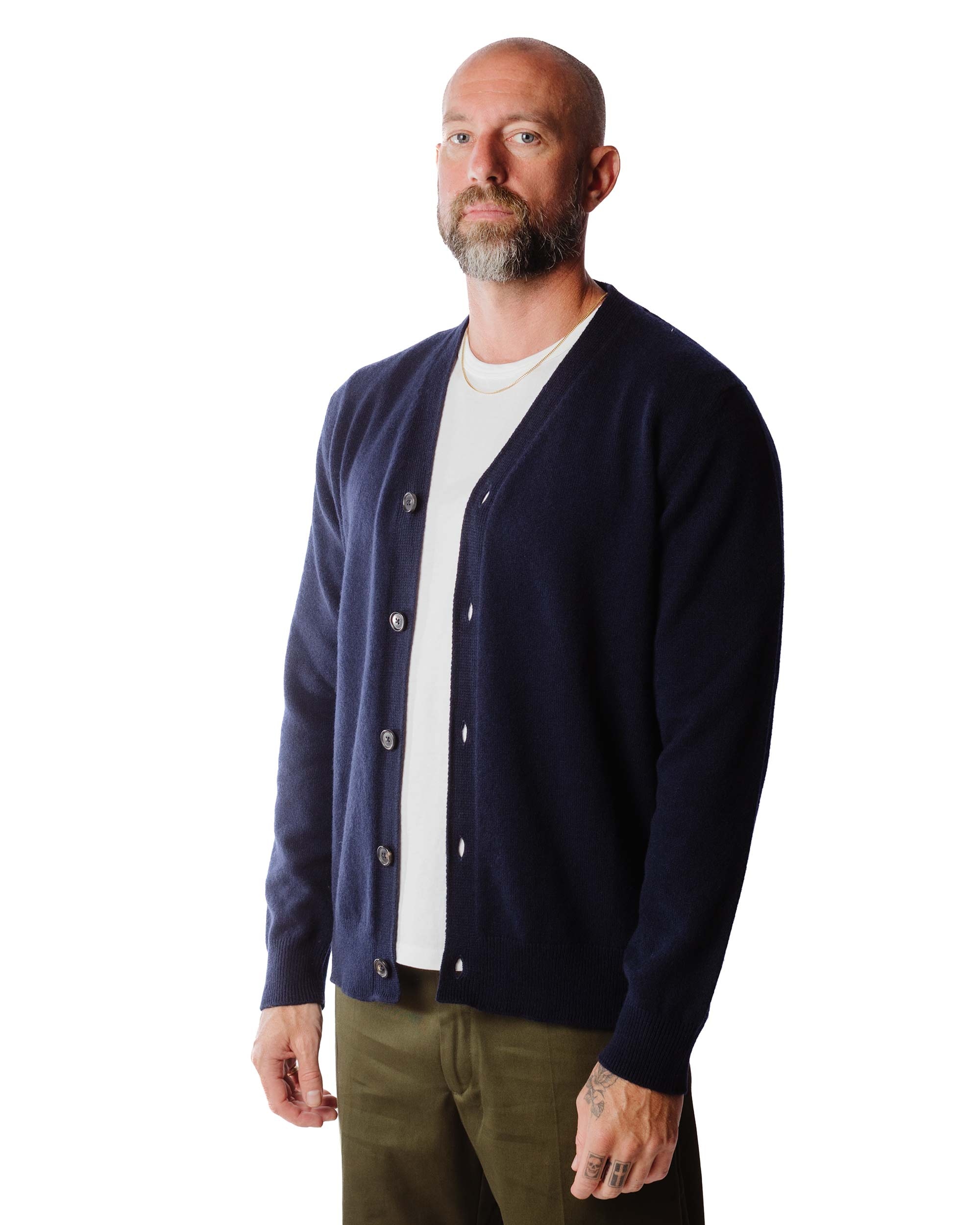 Adam Lambswool Dark Navy - 3