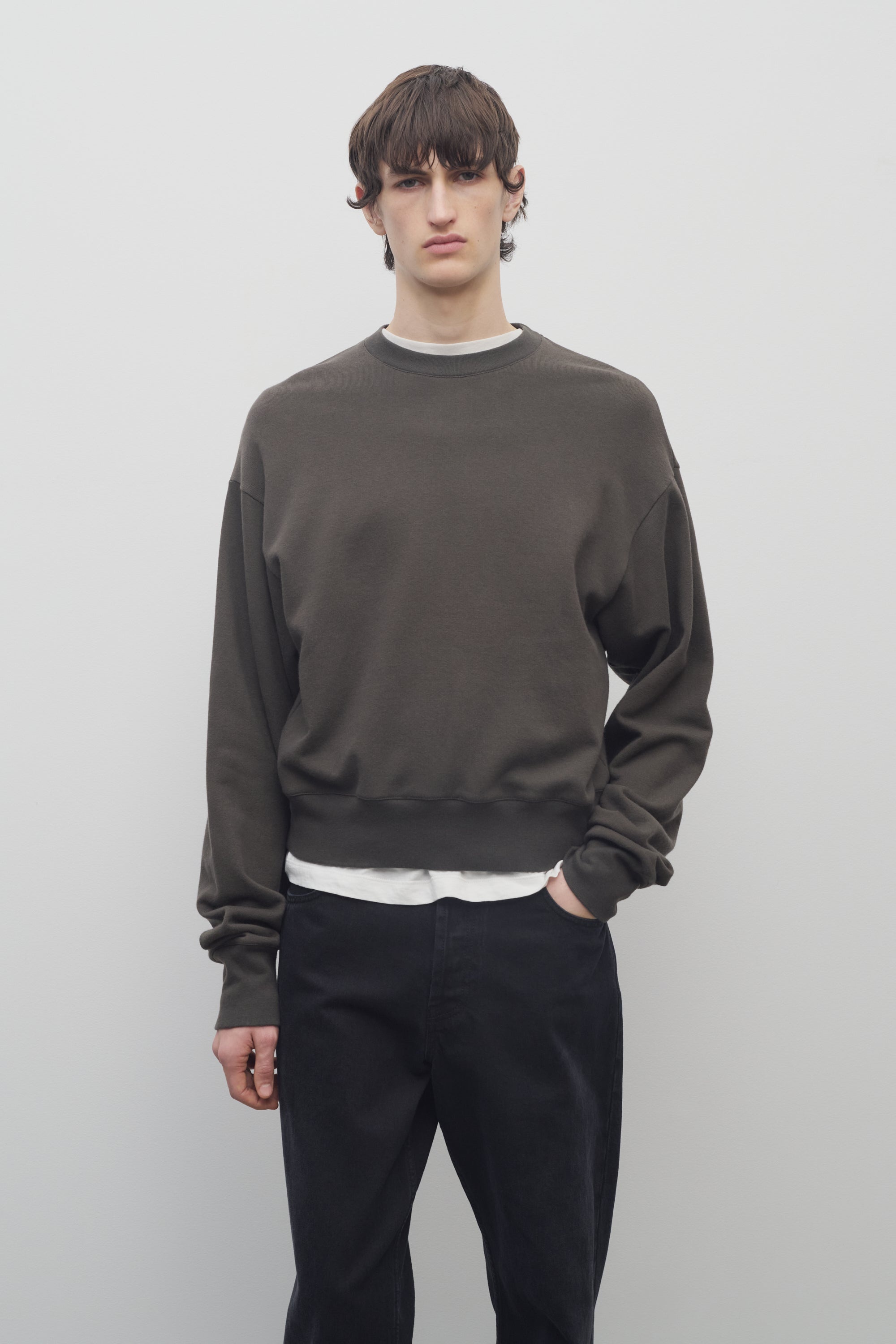 Saston Sweatshirt in Cotton and Cashmere - 3