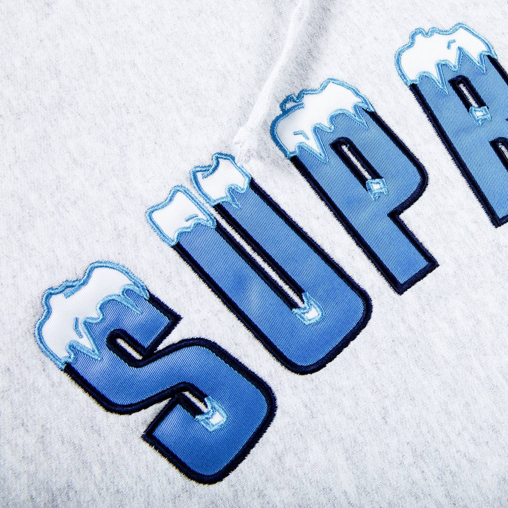 Supreme Icy Arc Hooded Sweatshirt 'Ash Grey' - 2