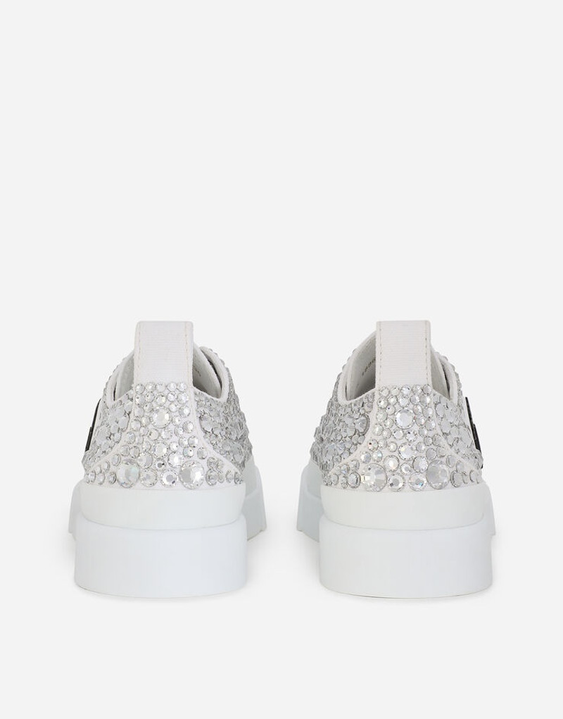 Dolce & Gabbana Canvas Portofino Light sneakers with fusible rhinestones outlook