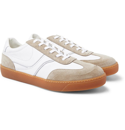 Dries Van Noten Panelled Suede and Leather Sneakers outlook