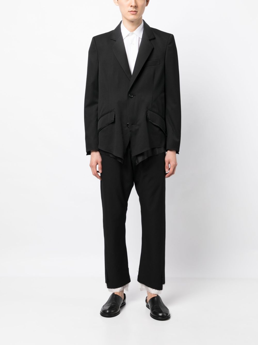 asymmetric wool blazer - 2