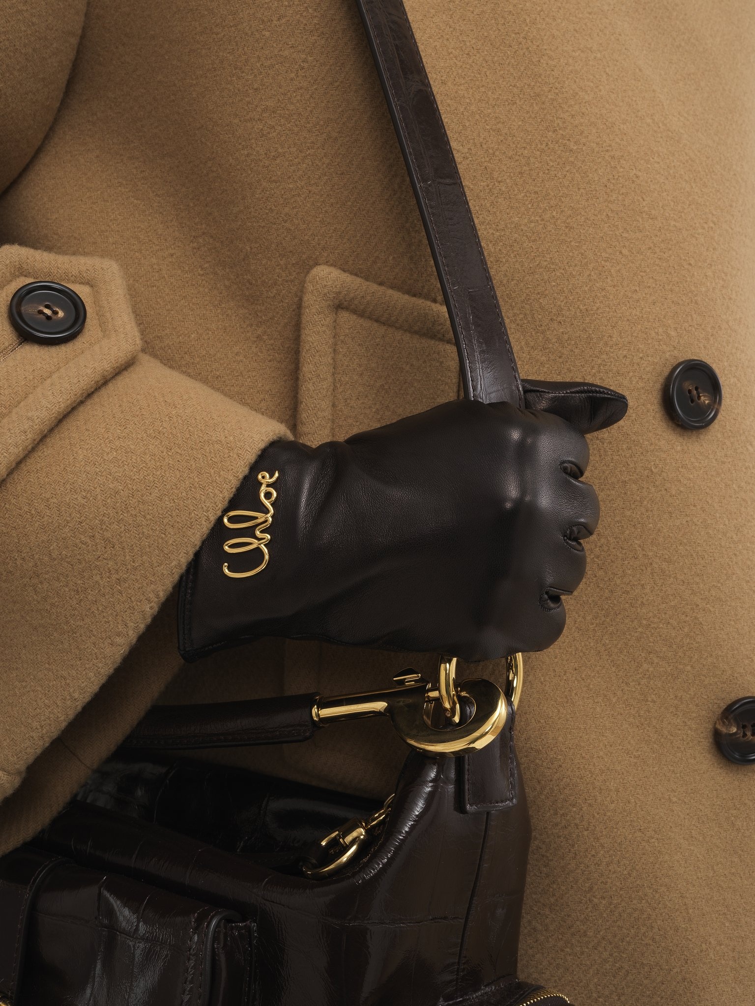 THE CHLOÉ ICONIC GLOVES IN LEATHER - 4