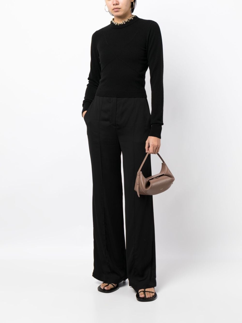 high-waist straight-leg trousers - 2