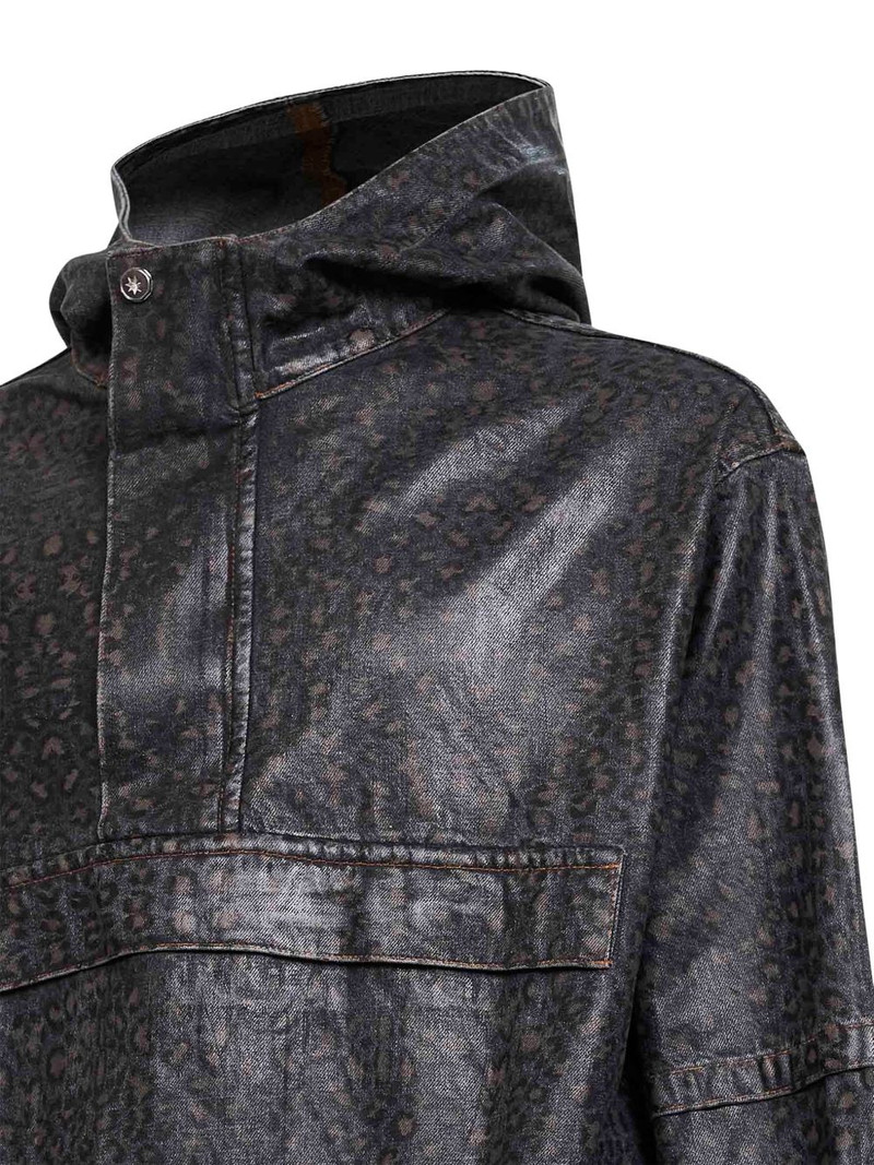 spotted-print foil-treated jacket 3