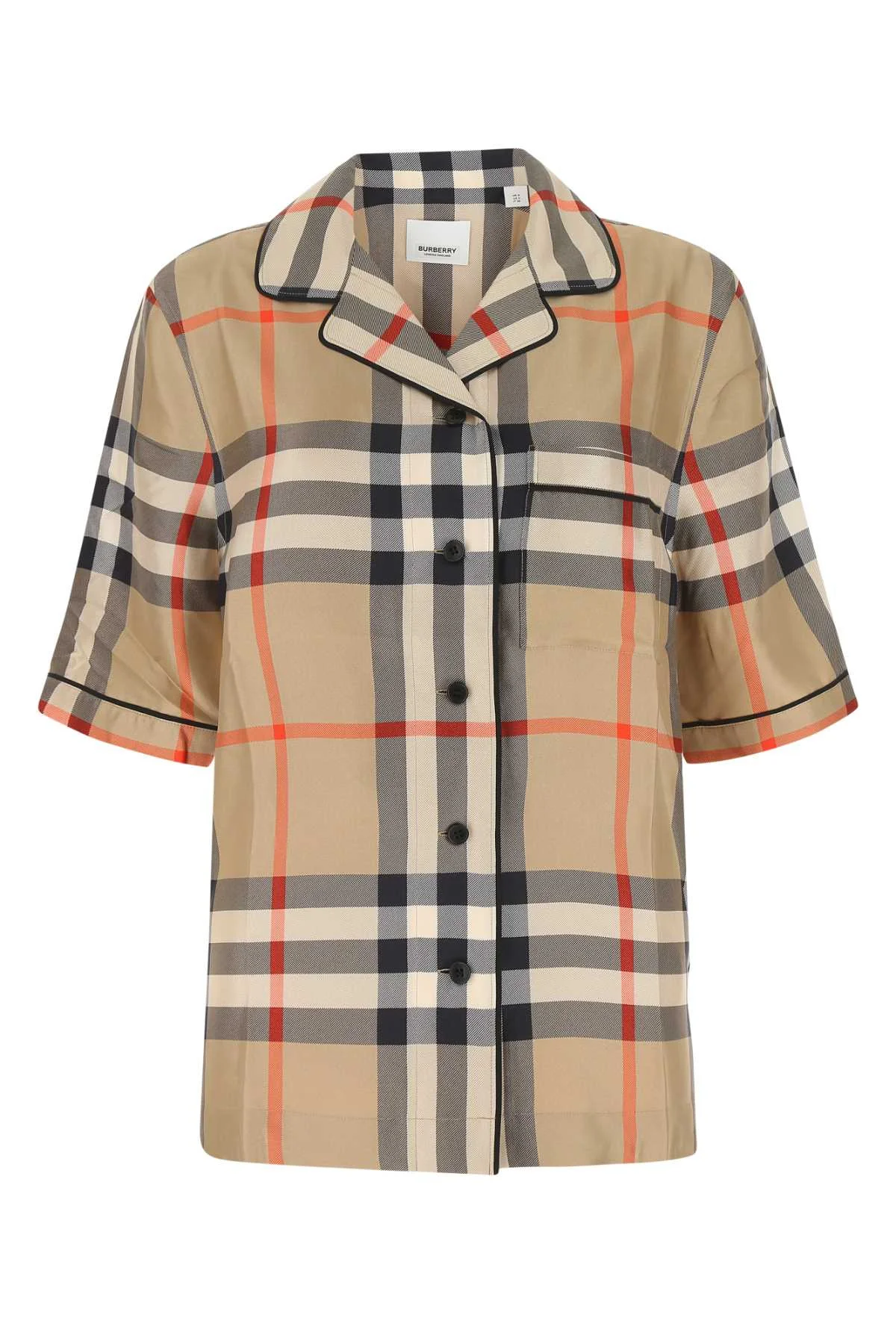 Burberry Women Printed Satin Shirt - 1