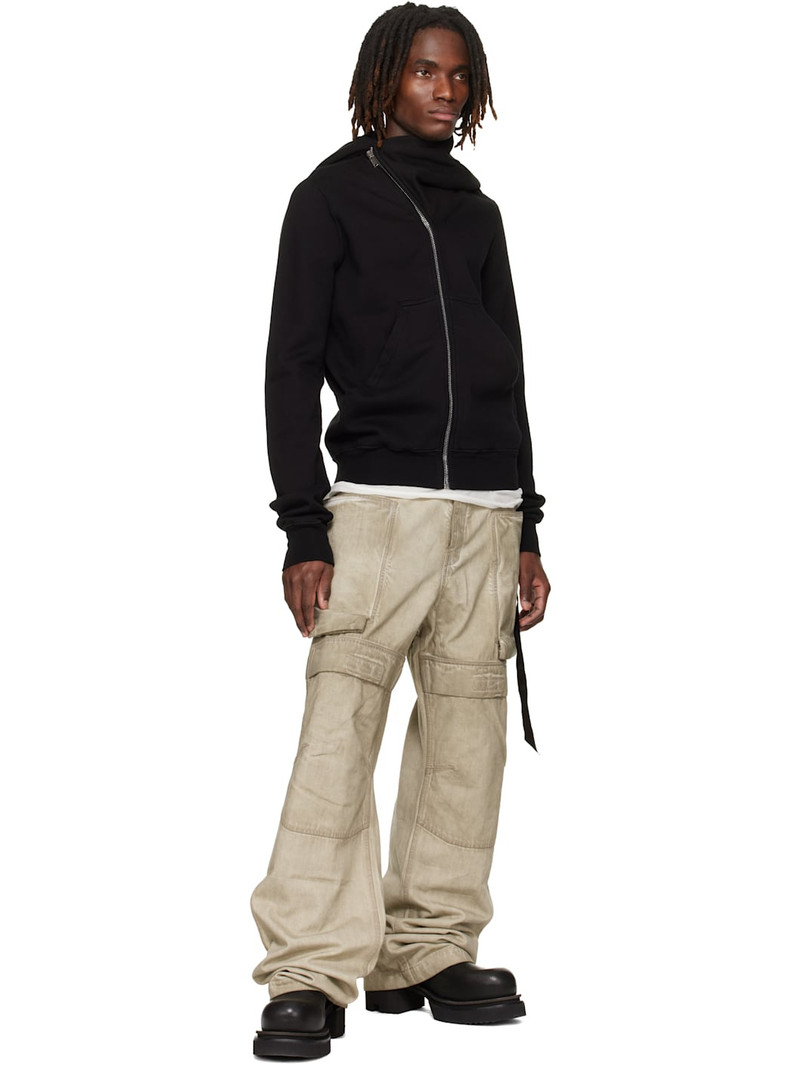 Rick Owens DRKSHDW Black Temple Mountain Hoodie outlook