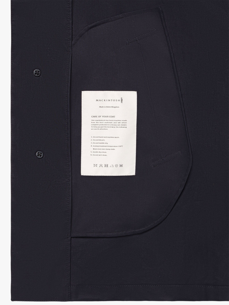 CAMBRIDGE HOOD NAVY RAINTEC COTTON COAT 6