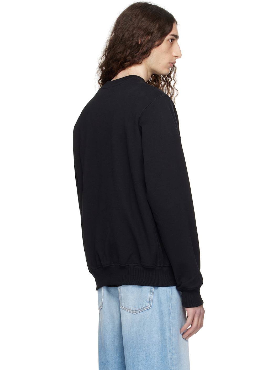 Black Frosty Mountain Printed Sweatshirt - 3