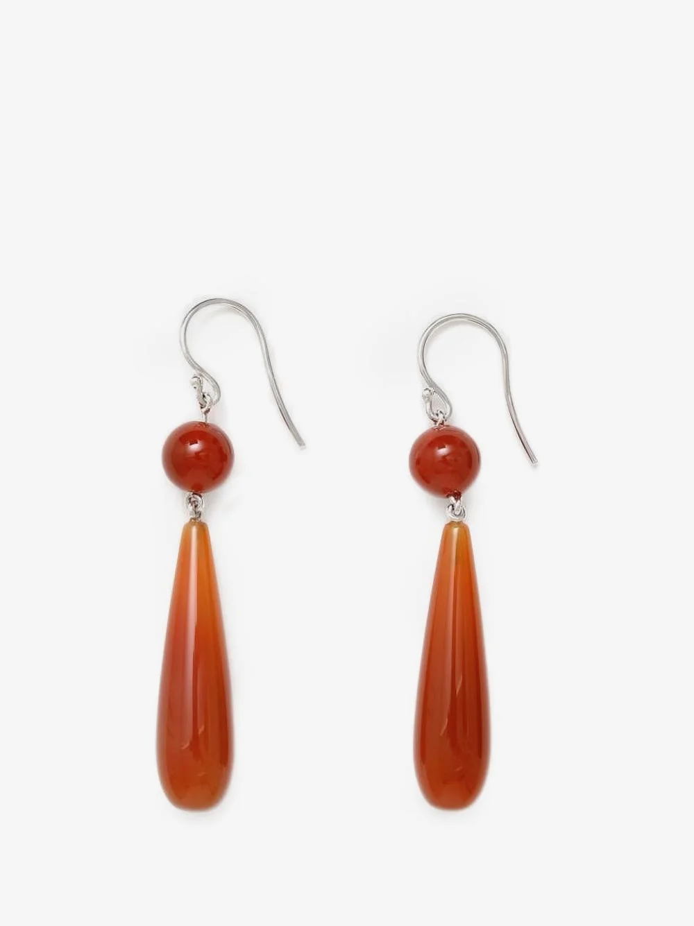 Isadore carnelian drop earrings - 1