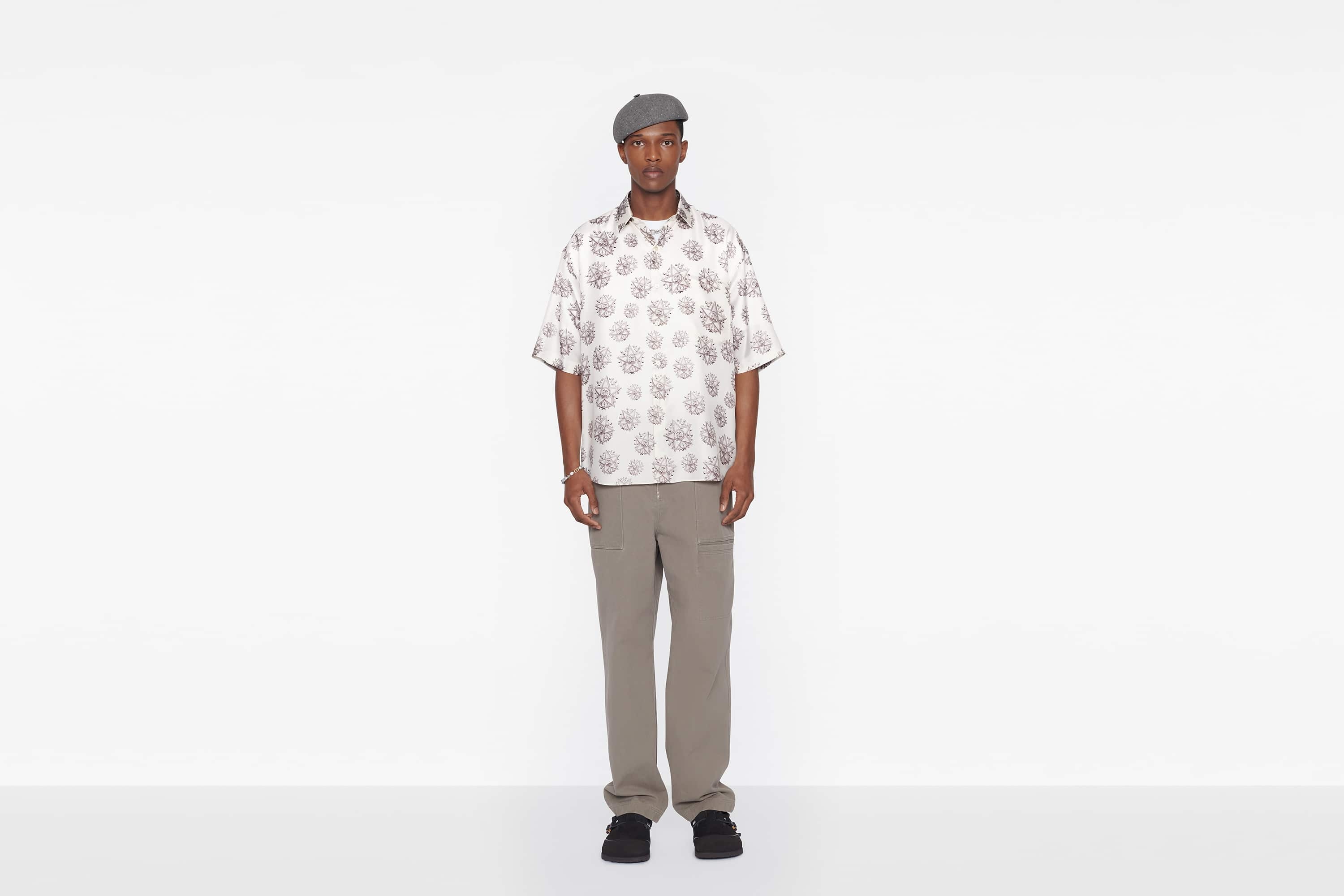 Cargo Pants with 'CD' Buckle Belt - 4