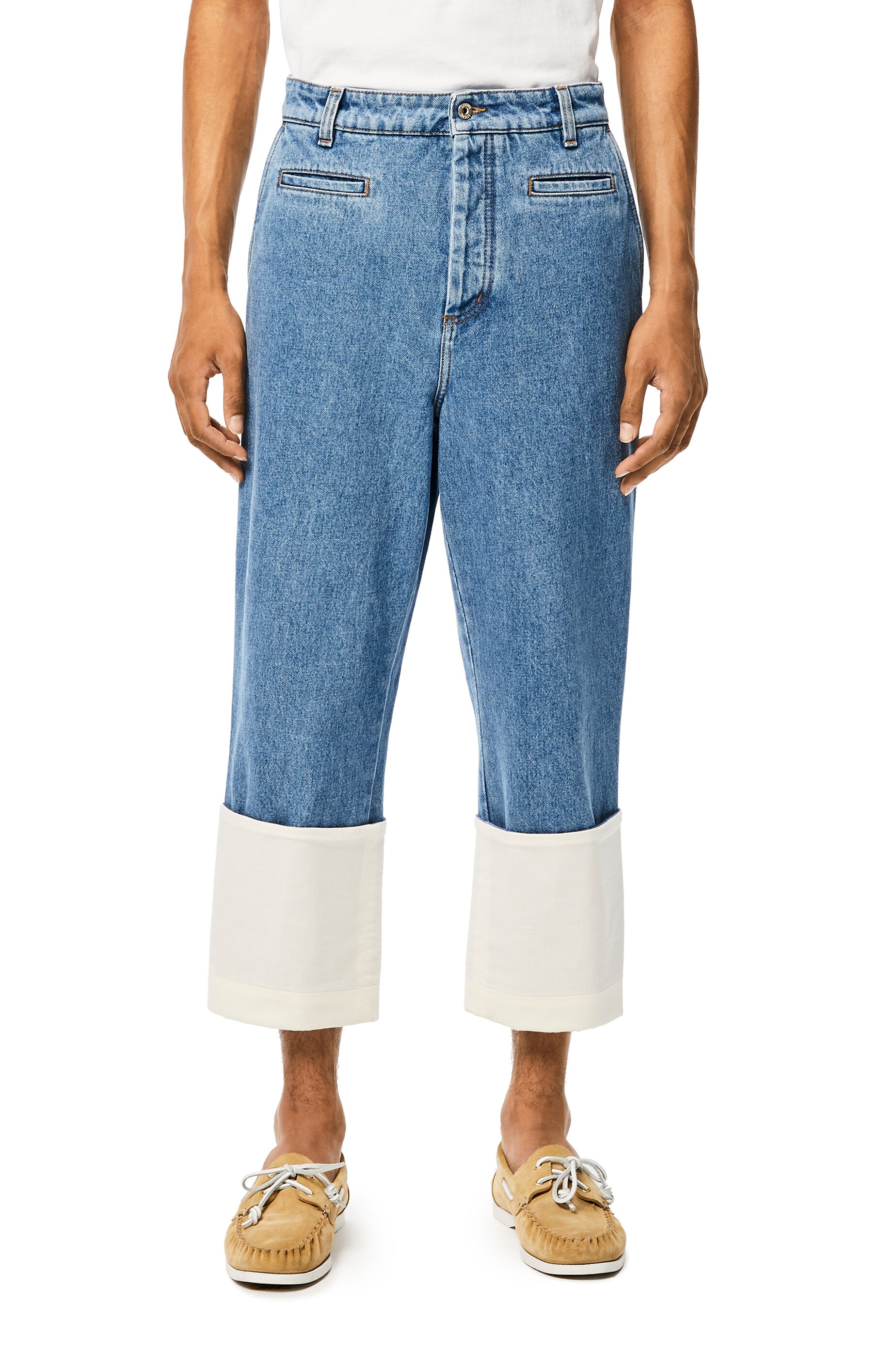 Fisherman stonewash jeans in cotton - 3