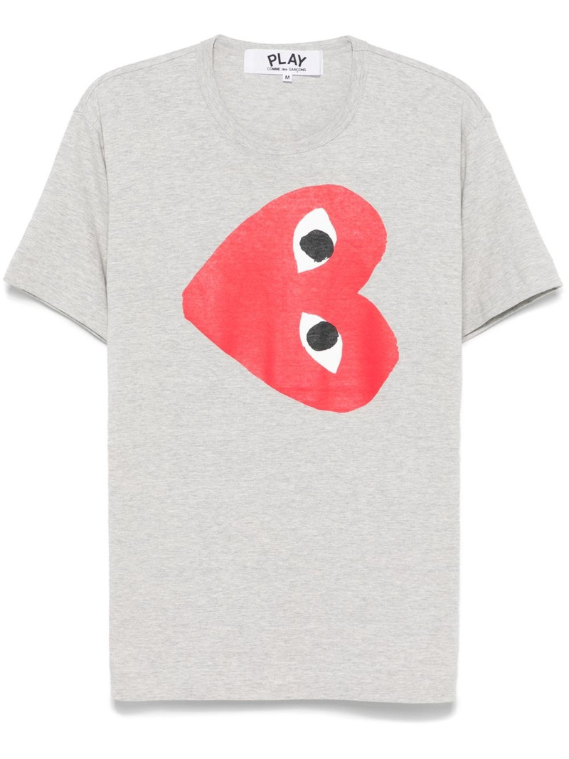 side heart-print T-shirt 1