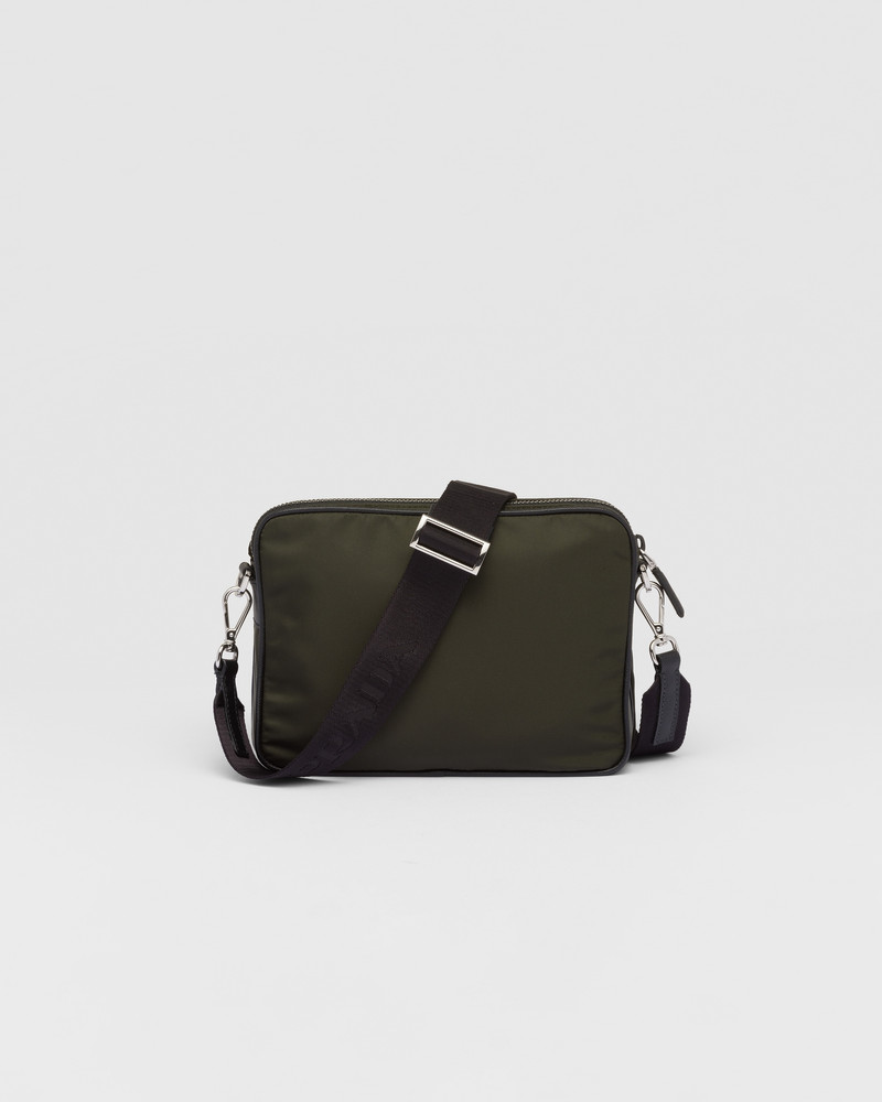 Re-Nylon and Saffiano leather shoulder bag 4