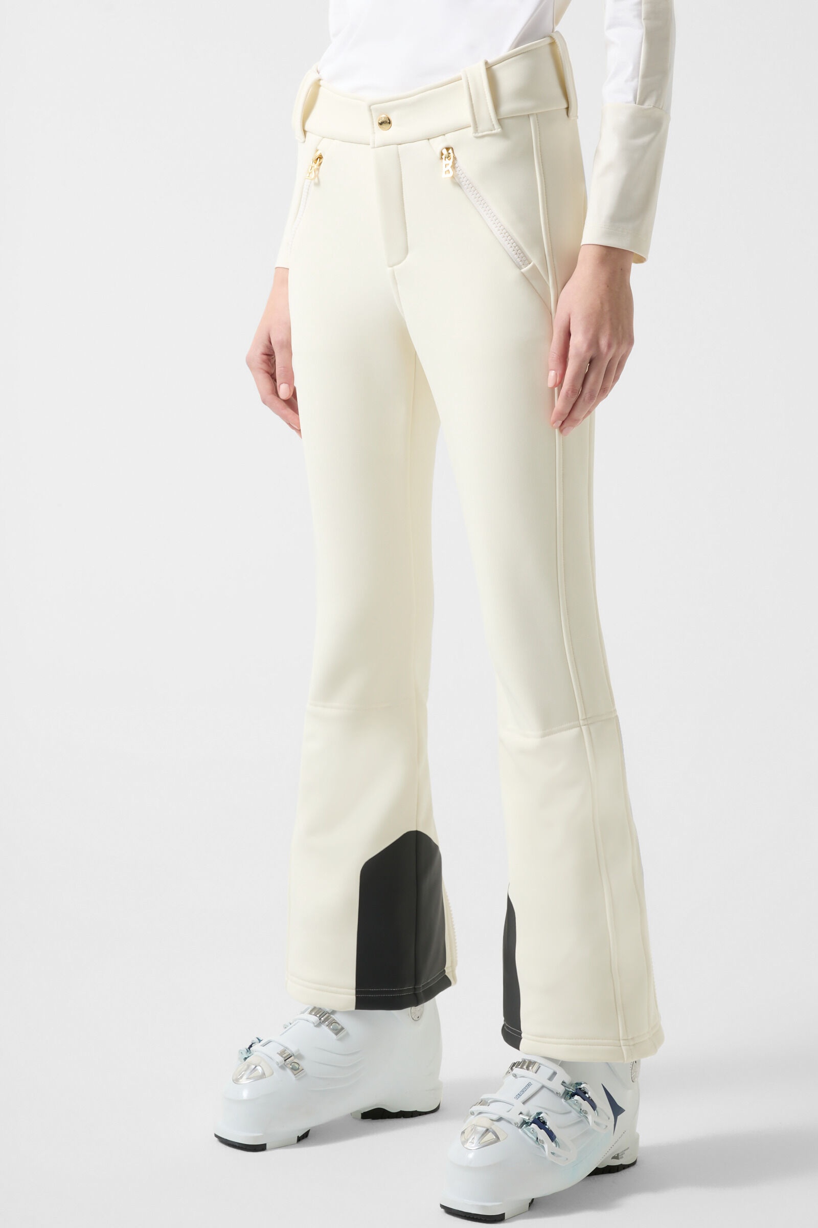 Hazel Softshell ski pants in Off-white - 1
