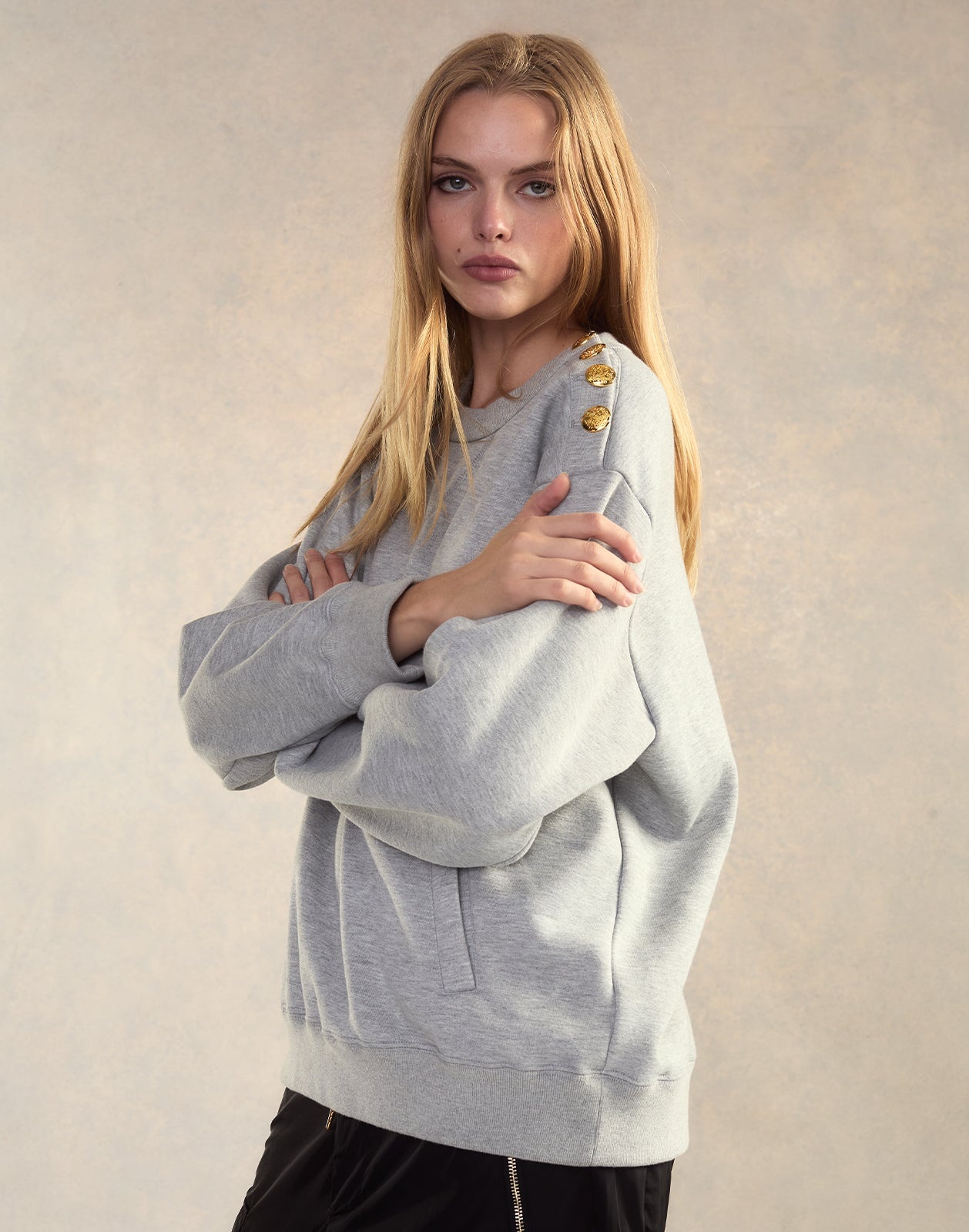 Button Up Sweatshirt - 2