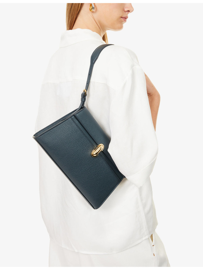 SAVETTE Symmetry Leather Shoulder Bag outlook